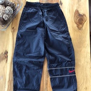 NIKE -SM- Vintage Nylon Track Pants in black